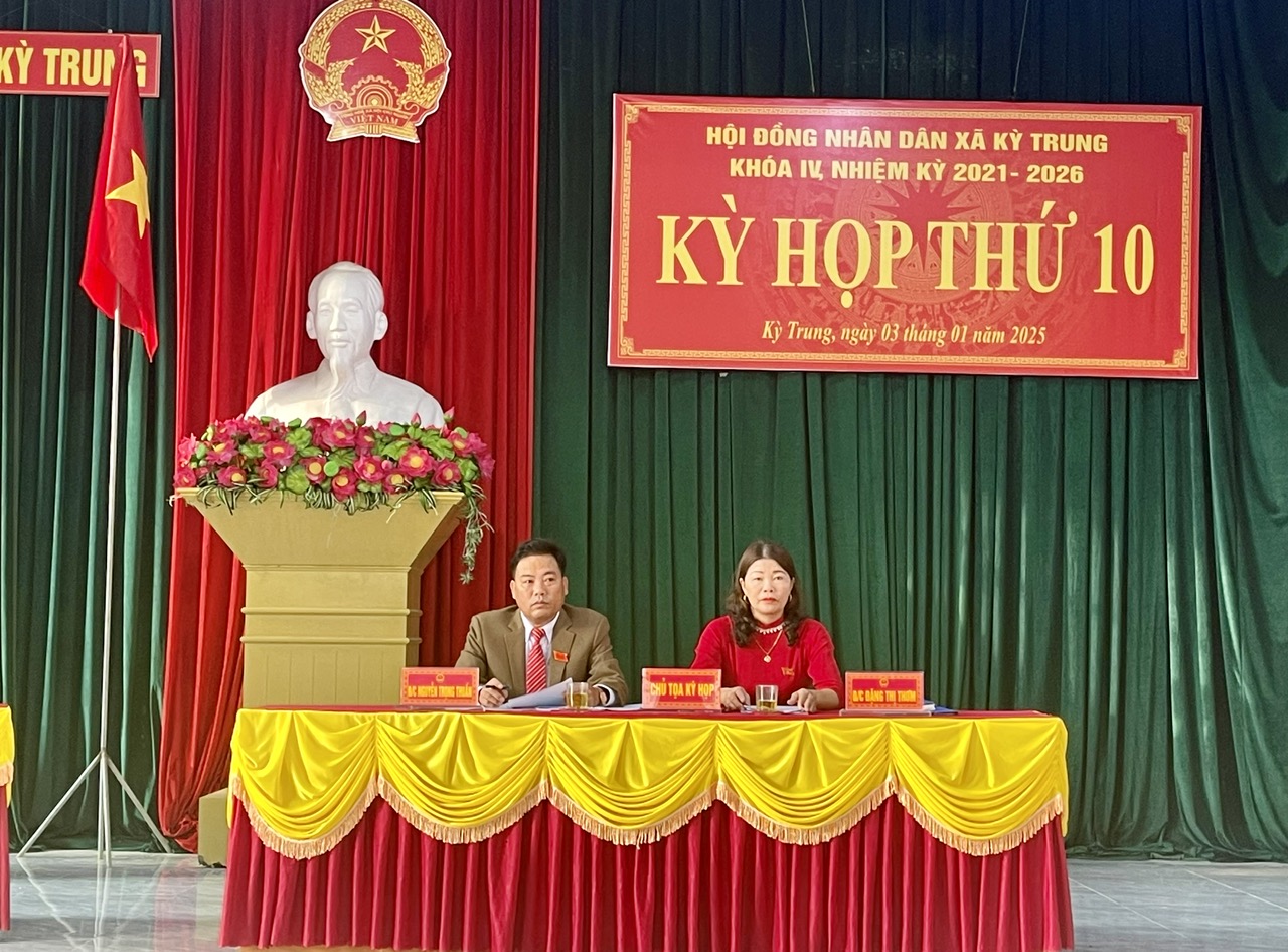 Khai mạc kỳ họp thứ 10 HĐND xã Kỳ Trung, khóa IV nhiệm kỳ 2021-2026